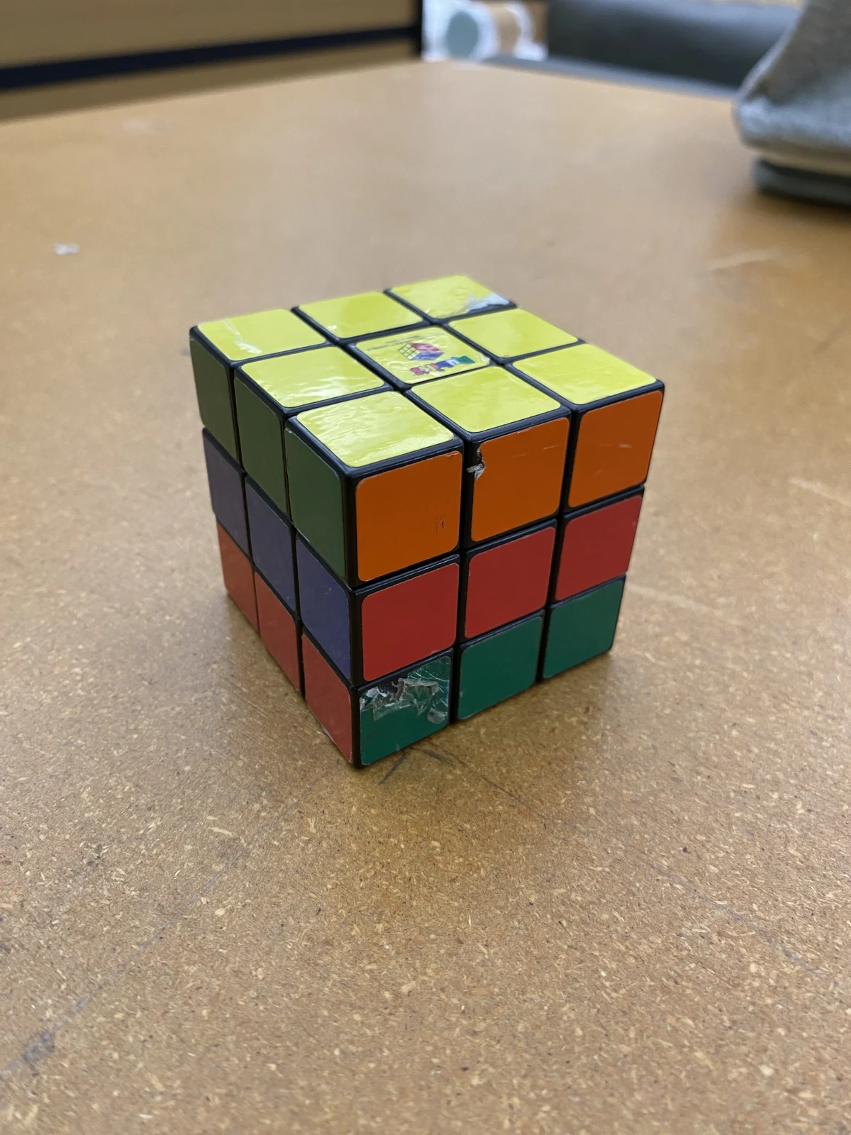 Photograph of the captured Rubik’s cube